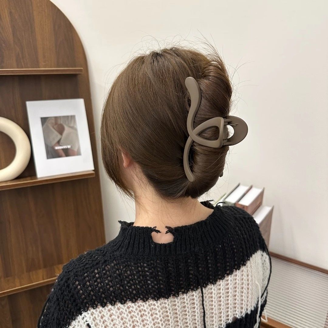 Wholesale Geometric Line Plastic Frosted Hair Clips